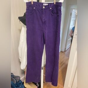 Zara purple jeans